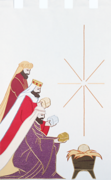 Three Kings Christmas Church Banner