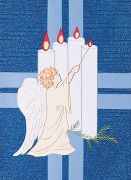 Blue or Purple Advent Banner (1743J)