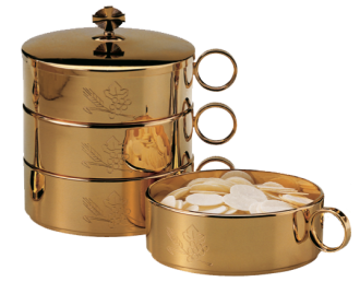 "Wheat and Grapes" Stacking Ciboria