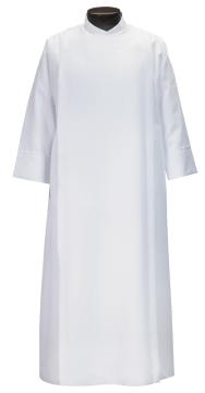 Men's Wrap-Around Style Alb w/ Double Pleat Back