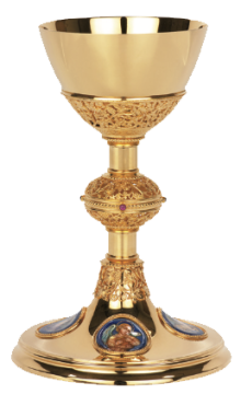2435 Chalice & Scale Paten W/ Ring