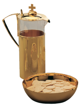 "Cross and Grapes" Flagon