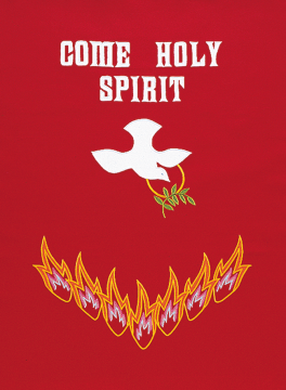 Divine Love Pentecost Church Banner (4384J)