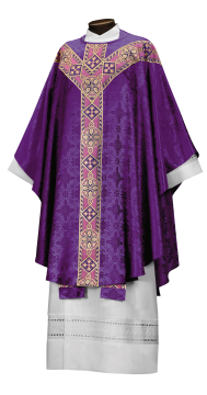 482 PURPLE EMPEROR BROCADE W/82H BRAID