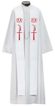 Customizable Christmas Overlay Stole (6602C)