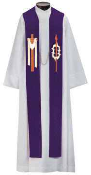 Customizable Lent Overlay Stole (6602J)