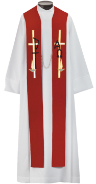 Customizable Pentecost Overlay Stole (6602M)