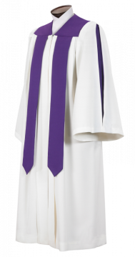 Classic Pleated Choir Robe w/ Pendants & Sleeve Insert (82)