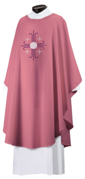 5 Crosses Chasuble - Rose