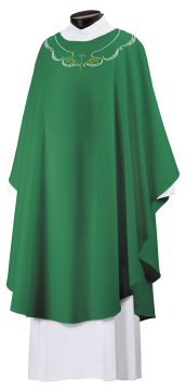 The Lord Will Provide - Green Chasuble (New Collection)
