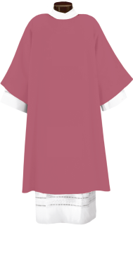Unadorned Advent Dalmatic - Rose