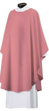 Unadorned Advent Chasuble - Rose