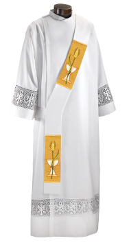 Castle Craft Series White Deacon Stole