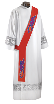 Pentecost Red Overlay Stole DS1196