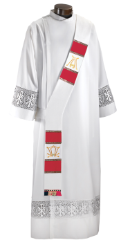 White Deacon Easter Stole