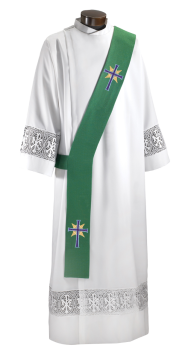 Time of the Church Green Deacon Stole – DS1359