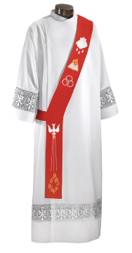 Holy Fire Deacon Stole- Red (4001L)