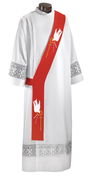 DIVINE LOVE Deacon Stole - Red (4384L)