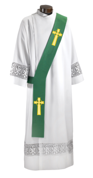 Green Time of the Church Collection Deacon Stole – DS752A