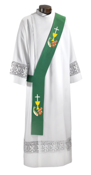 Green Time of the Church Collection Deacon Stole – DS838