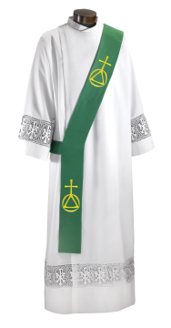 Green Time of the Church Collection Deacon Stole – DS953