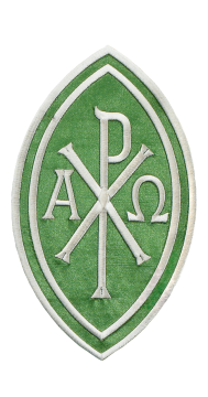 FI151E GREEN SATIN EMBLEM
