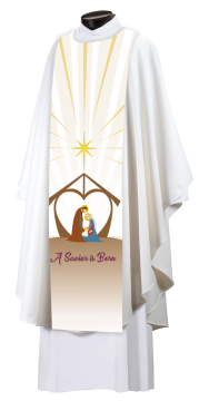 A Savior is Born Herold Overlay Vestment Scapular