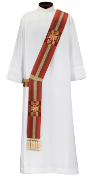 Monica Collection Deacon Stole (w/ Crosses)