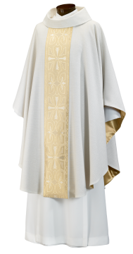 OL282W GOTHIC CHASUBLE- gold