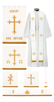 RG38 Chapel Brocade Symbolism Parament Set