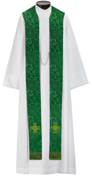 Green Overlay Stole (ST947)