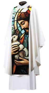 Overlay Vestment Scapular Length - Saint Francis of Assisi - Peace