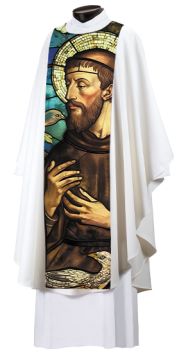 Overlay Vestment Scapular - Saint Francis of Assisi - Love