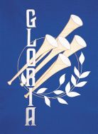 Annunciation "Gloria" Church Banner - Blue (7000R)