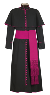 BISHOPS CASSOCK, CAPE & CINCTURE BAND