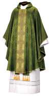 Green Gothic-Style Chasuble - Esquiline Series (ESQG5)