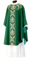 Custom Gothic Chasuble - Round Yoke (Chapel Brocade)