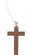 Rosewood Cross w/ Braided Cord