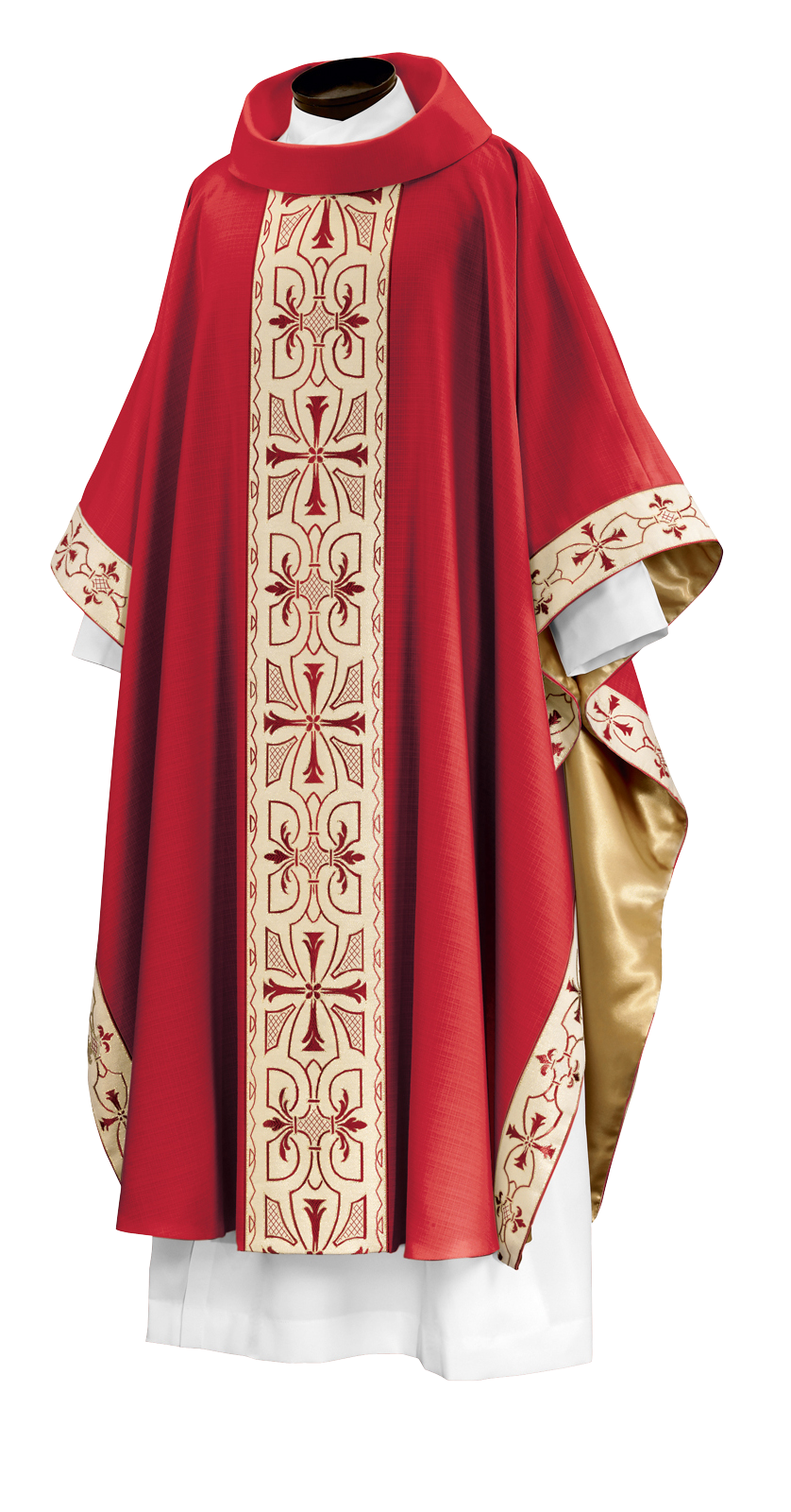 OL282M MONASTIC CHASUBLE - RED