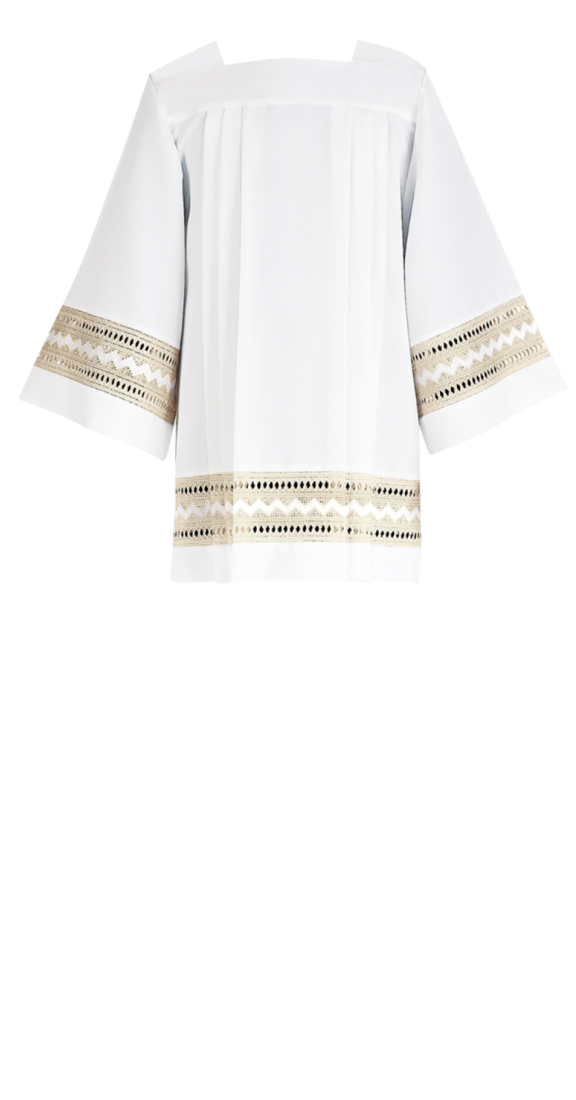 Lightweight clergy surplice