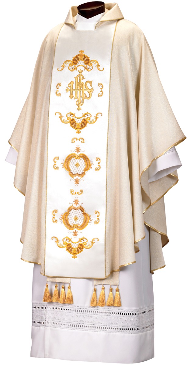 White and Gold Chasuble